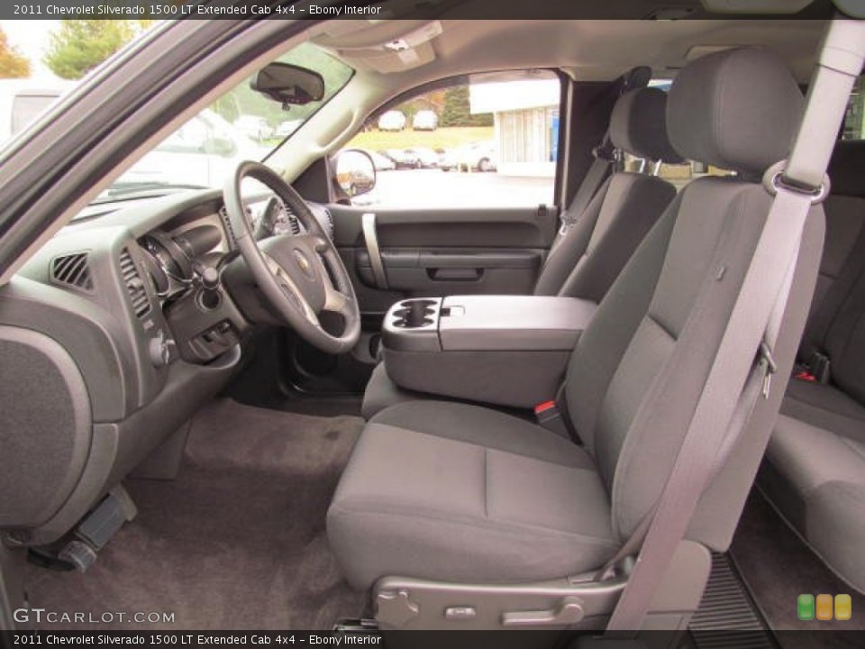 Ebony Interior Photo for the 2011 Chevrolet Silverado 1500 LT Extended Cab 4x4 #72648329