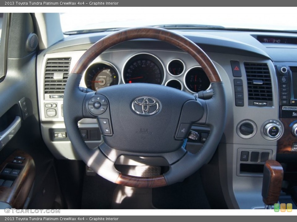 Graphite Interior Steering Wheel for the 2013 Toyota Tundra Platinum CrewMax 4x4 #72648332