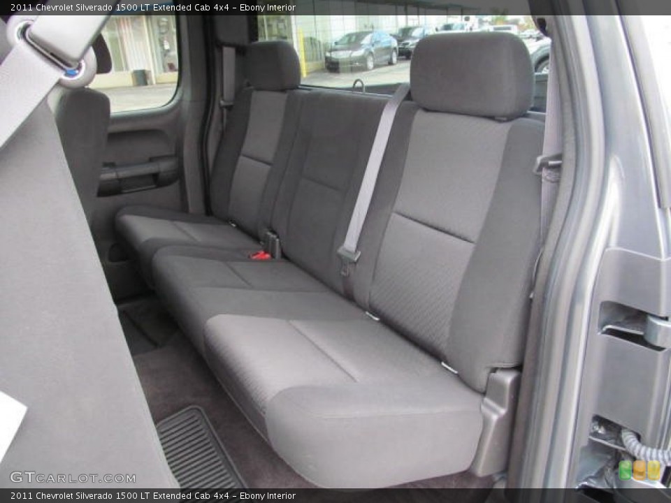 Ebony Interior Rear Seat for the 2011 Chevrolet Silverado 1500 LT Extended Cab 4x4 #72648344