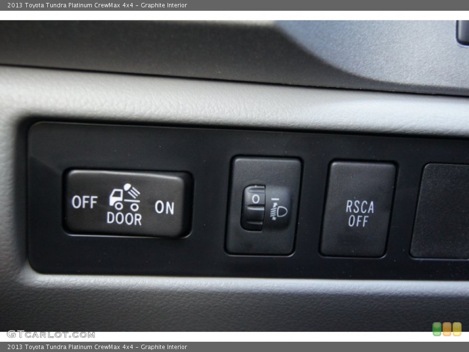 Graphite Interior Controls for the 2013 Toyota Tundra Platinum CrewMax 4x4 #72648404
