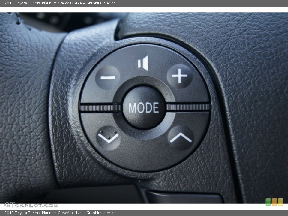 Graphite Interior Controls for the 2013 Toyota Tundra Platinum CrewMax 4x4 #72648434