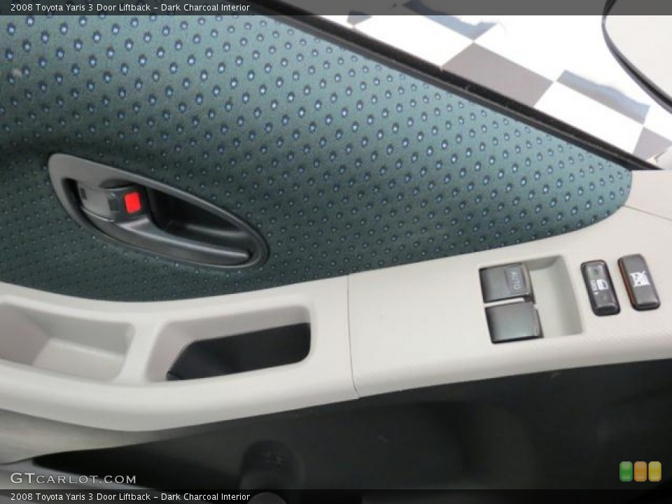 Dark Charcoal Interior Controls for the 2008 Toyota Yaris 3 Door Liftback #72650492