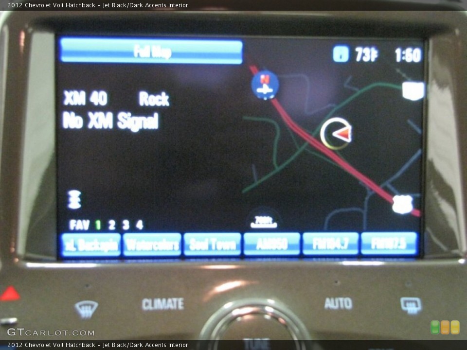 Jet Black/Dark Accents Interior Navigation for the 2012 Chevrolet Volt Hatchback #72653963