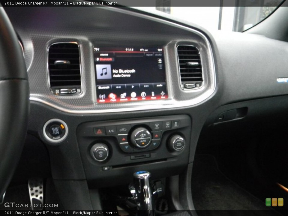 Black/Mopar Blue Interior Controls for the 2011 Dodge Charger R/T Mopar '11 #72658986