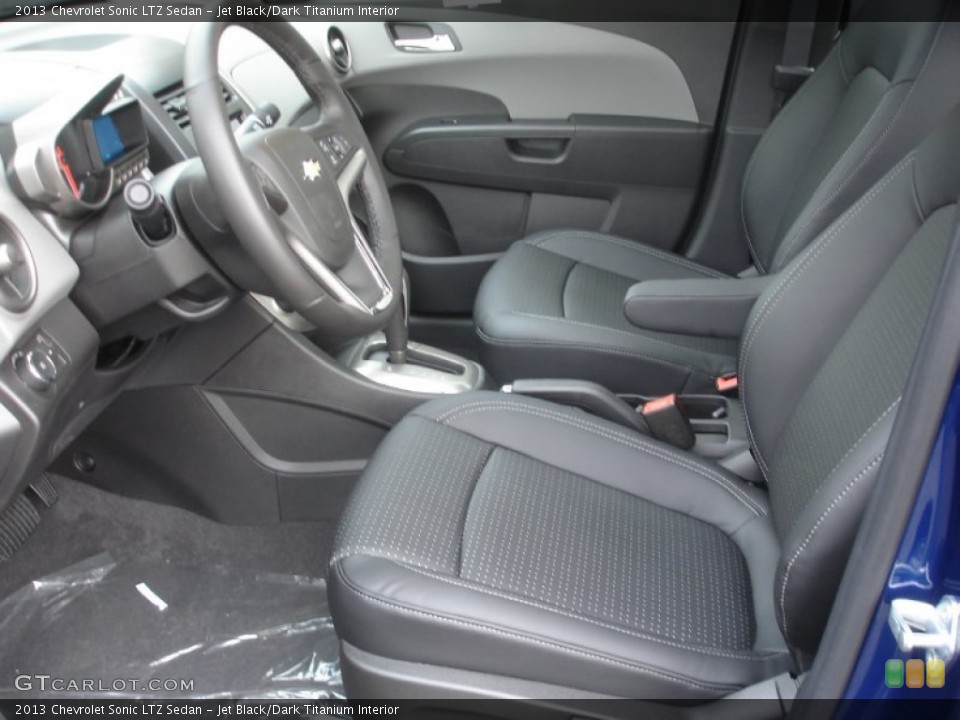 Jet Black/Dark Titanium Interior Photo for the 2013 Chevrolet Sonic LTZ Sedan #72659239