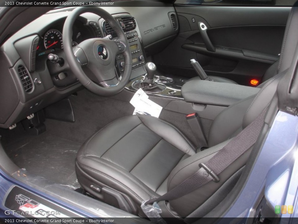Ebony Interior Photo for the 2013 Chevrolet Corvette Grand Sport Coupe #72660313