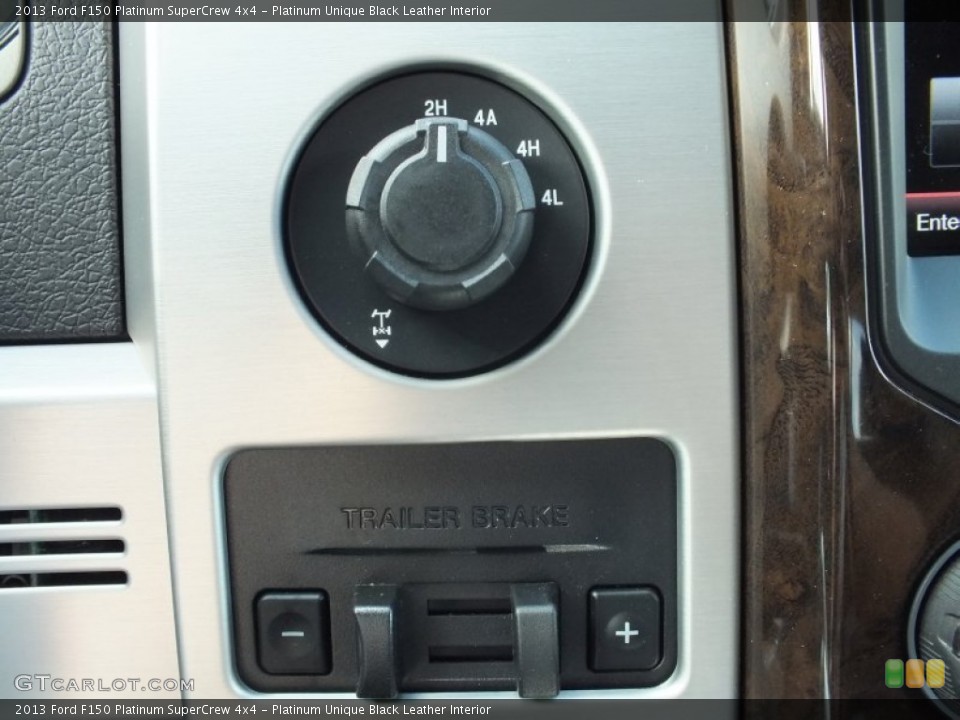 Platinum Unique Black Leather Interior Controls for the 2013 Ford F150 Platinum SuperCrew 4x4 #72660750