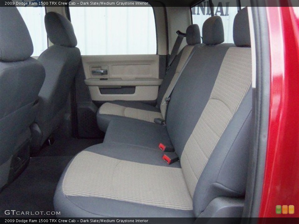 Dark Slate/Medium Graystone Interior Rear Seat for the 2009 Dodge Ram 1500 TRX Crew Cab #72662242