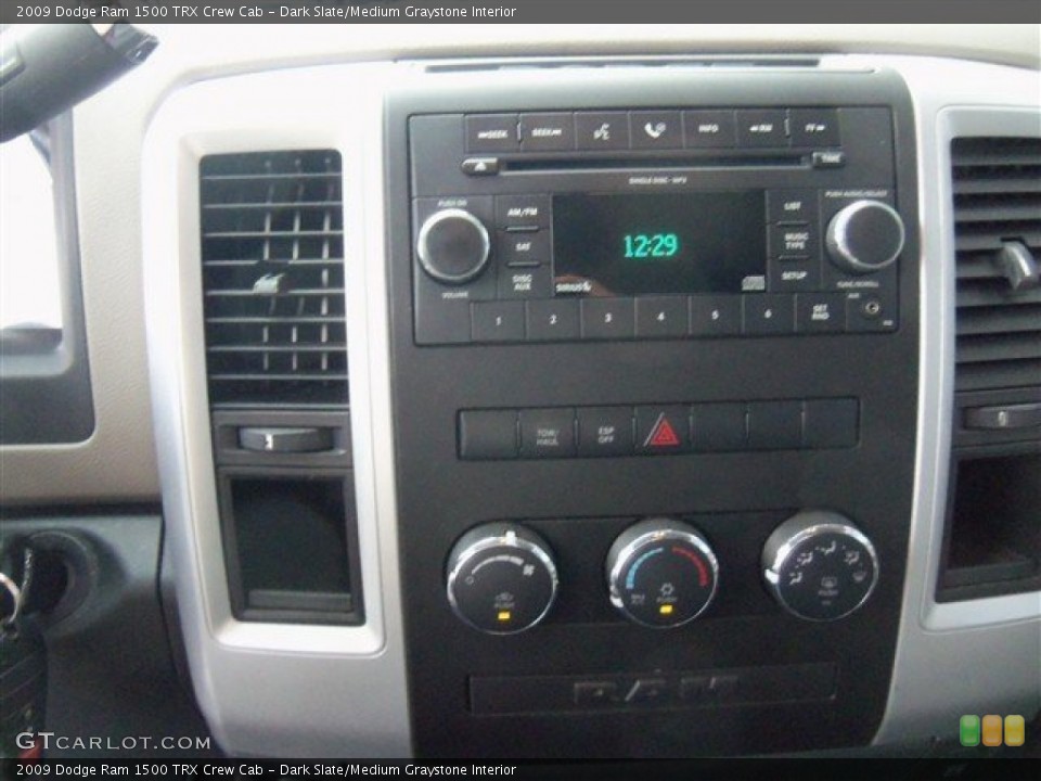 Dark Slate/Medium Graystone Interior Controls for the 2009 Dodge Ram 1500 TRX Crew Cab #72662282