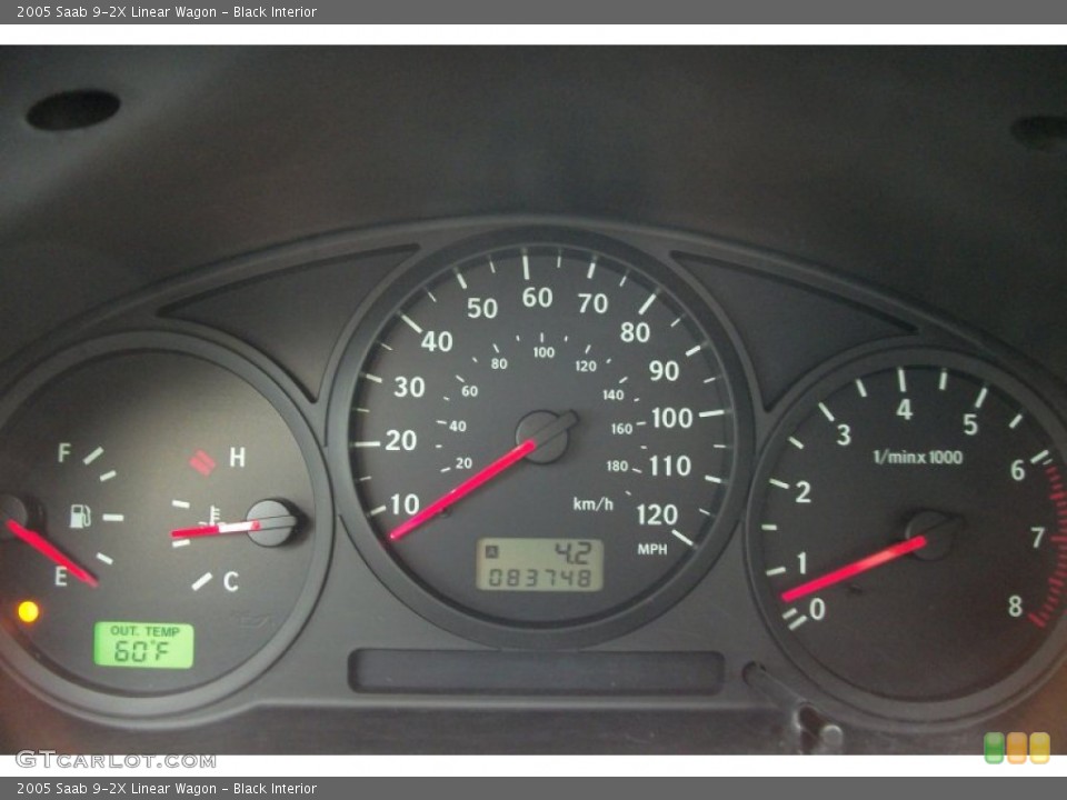 Black Interior Gauges for the 2005 Saab 9-2X Linear Wagon #72663853