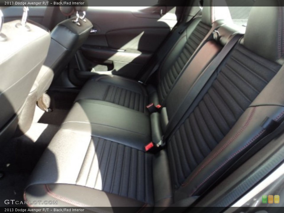 Black/Red Interior Rear Seat for the 2013 Dodge Avenger R/T #72665050