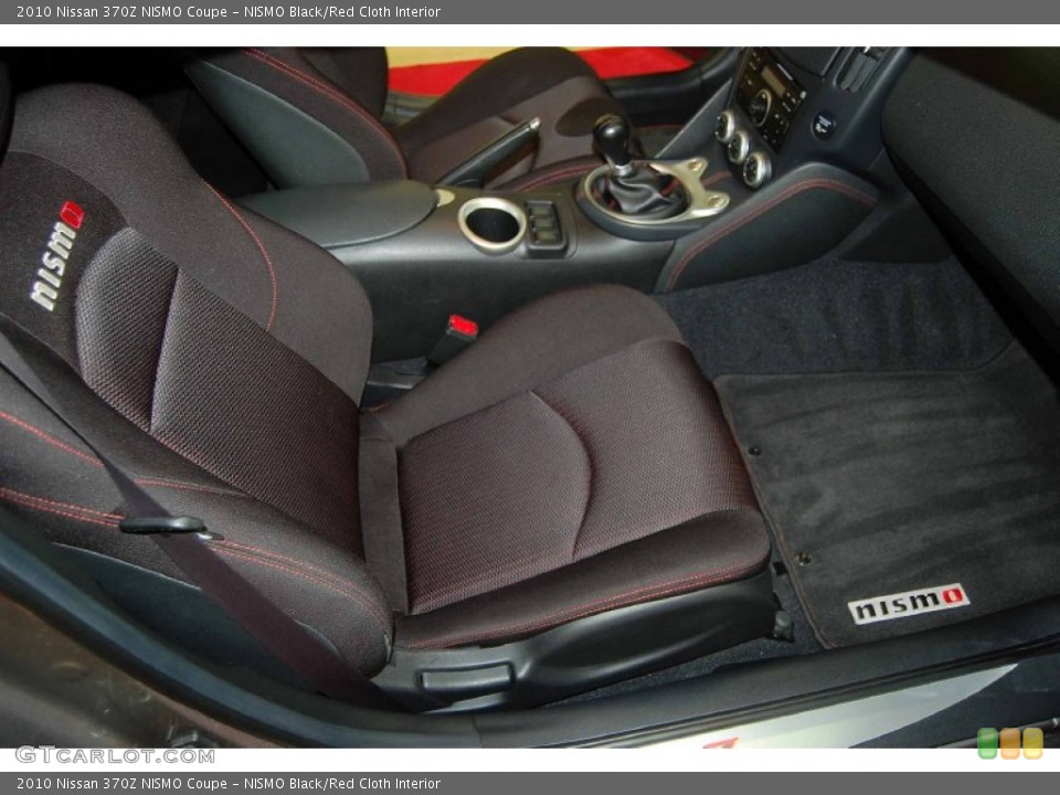 NISMO Black/Red Cloth Interior Front Seat for the 2010 Nissan 370Z NISMO Coupe #72665772