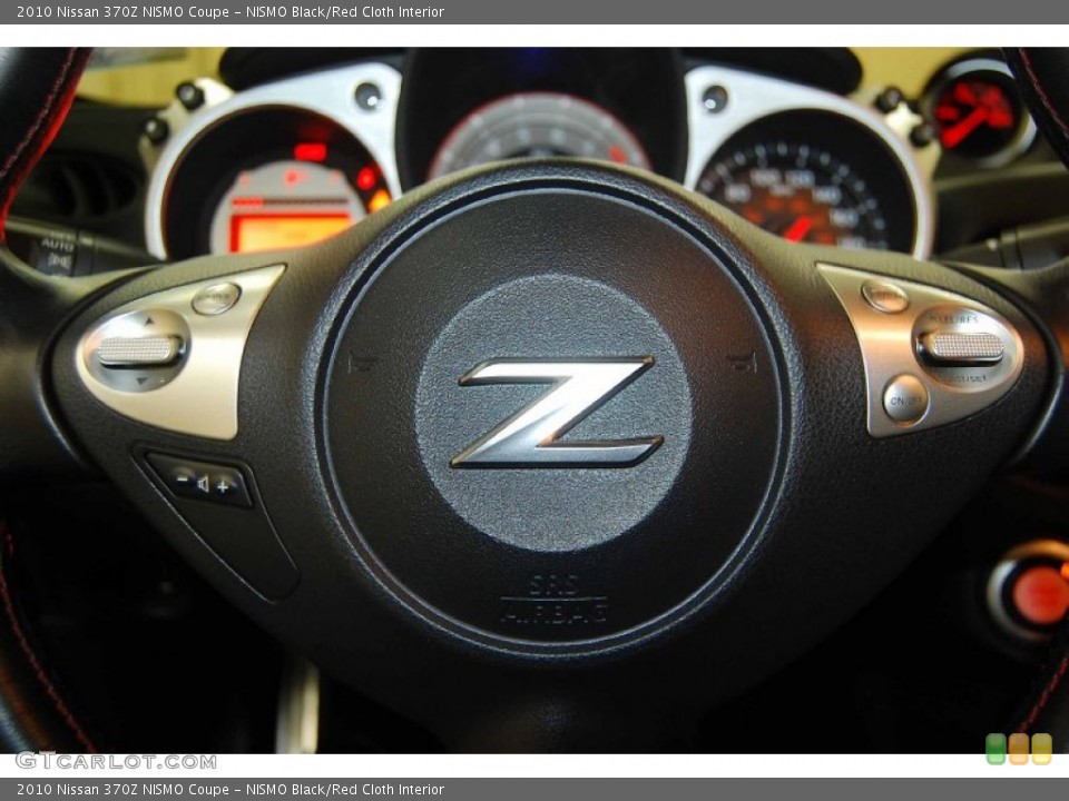 NISMO Black/Red Cloth Interior Steering Wheel for the 2010 Nissan 370Z NISMO Coupe #72665890