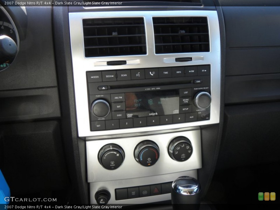 Dark Slate Gray/Light Slate Gray Interior Controls for the 2007 Dodge Nitro R/T 4x4 #72665896
