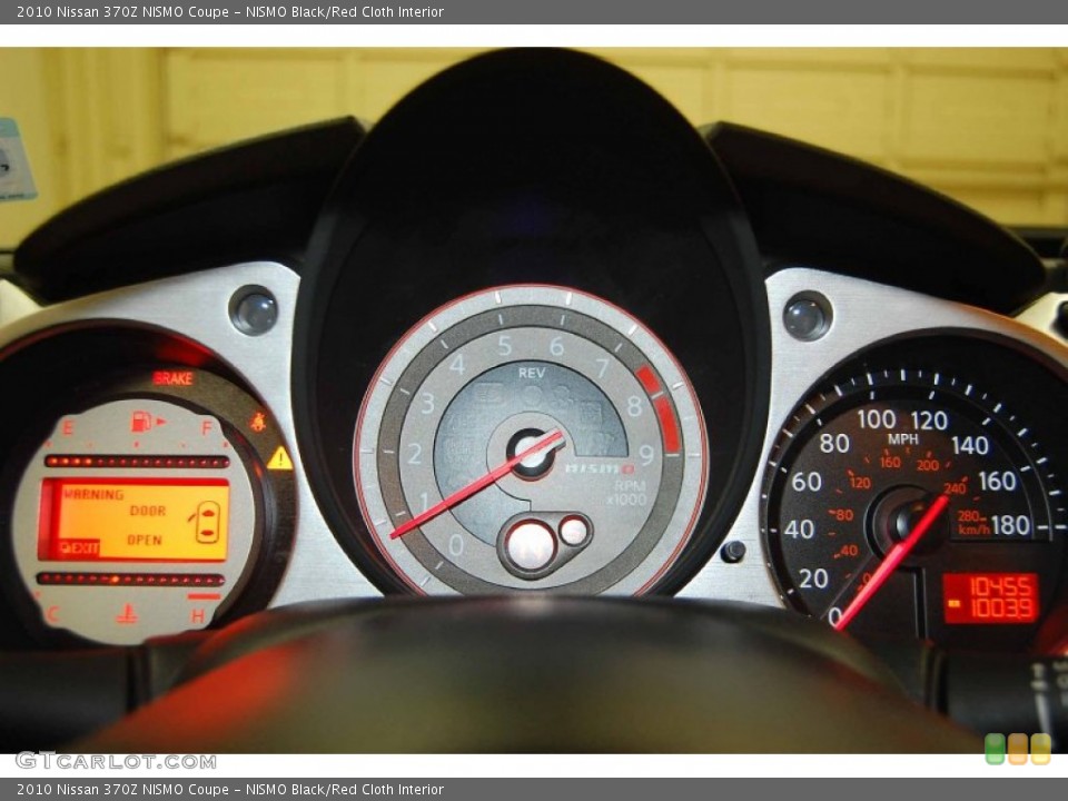 NISMO Black/Red Cloth Interior Gauges for the 2010 Nissan 370Z NISMO Coupe #72665919