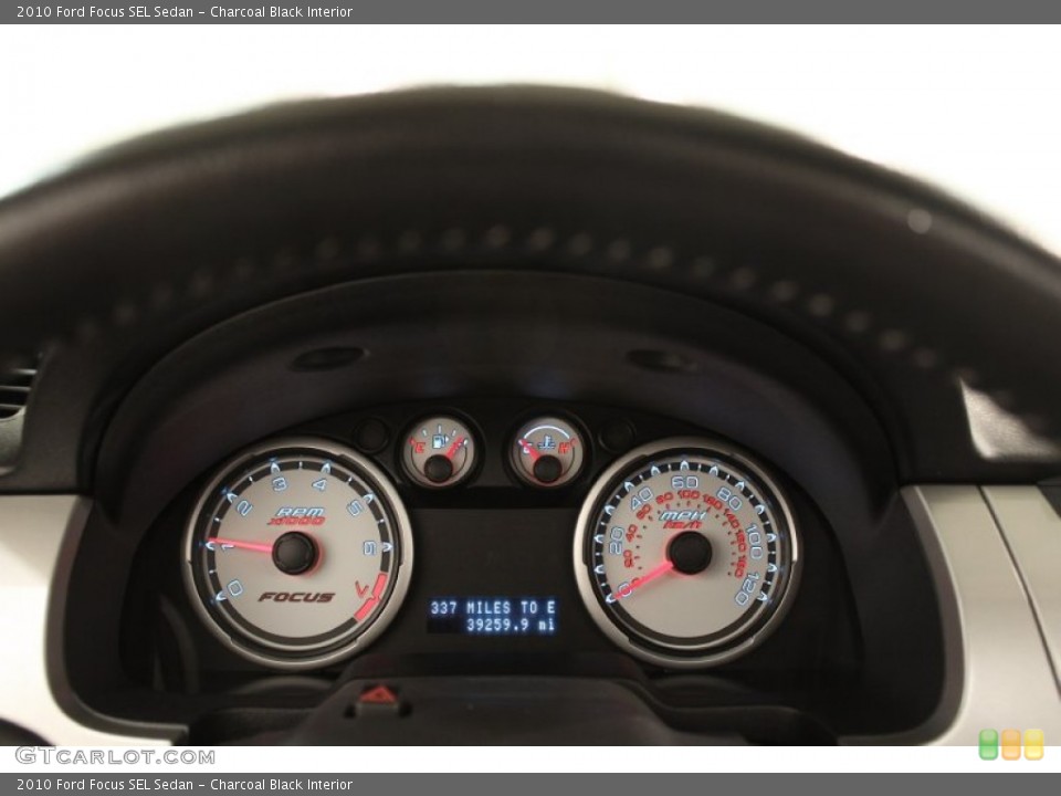 Charcoal Black Interior Gauges for the 2010 Ford Focus SEL Sedan #72666631