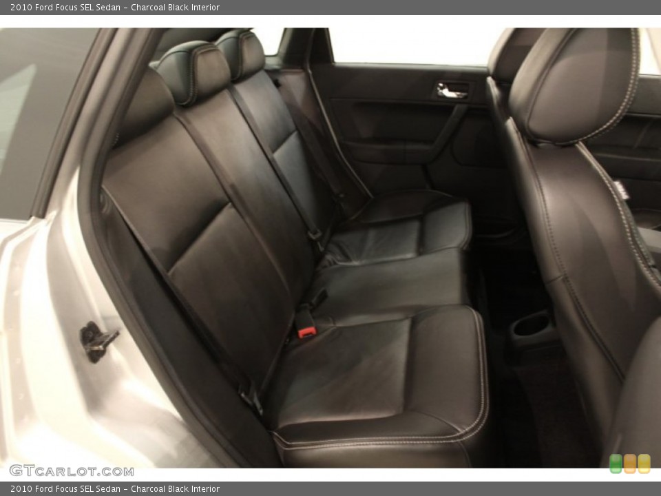 Charcoal Black Interior Rear Seat for the 2010 Ford Focus SEL Sedan #72666915