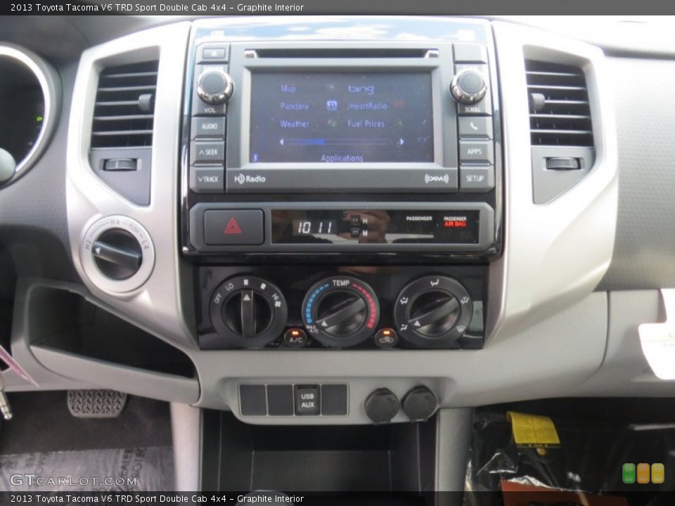 Graphite Interior Controls for the 2013 Toyota Tacoma V6 TRD Sport Double Cab 4x4 #72666955