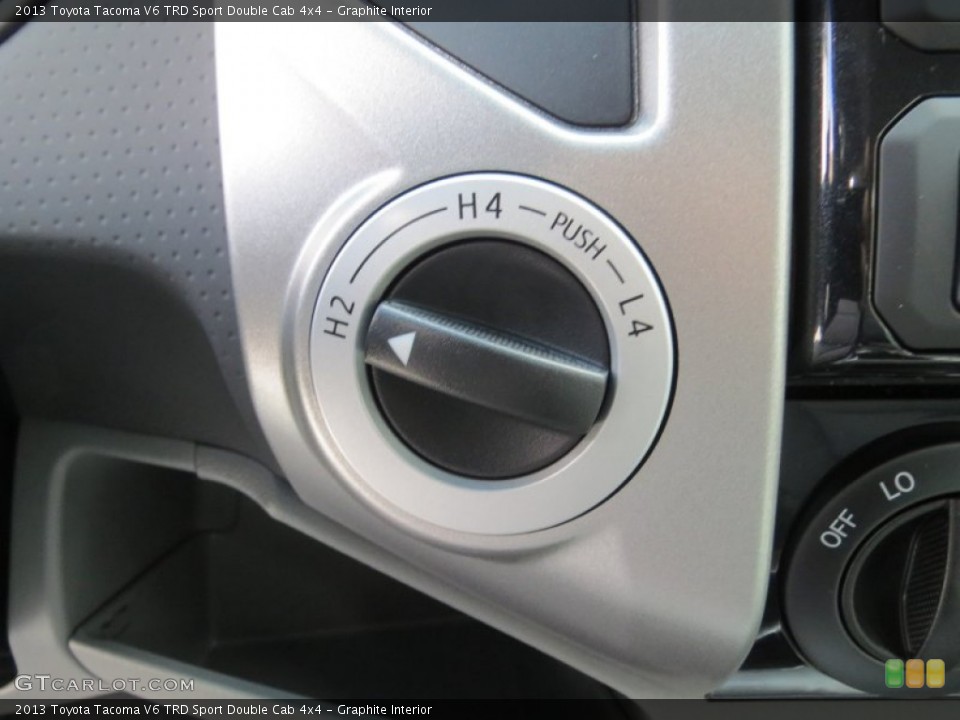 Graphite Interior Controls for the 2013 Toyota Tacoma V6 TRD Sport Double Cab 4x4 #72667027