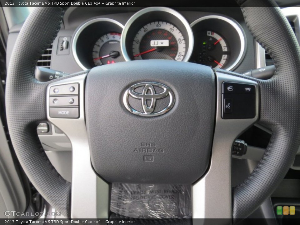Graphite Interior Steering Wheel for the 2013 Toyota Tacoma V6 TRD Sport Double Cab 4x4 #72667075