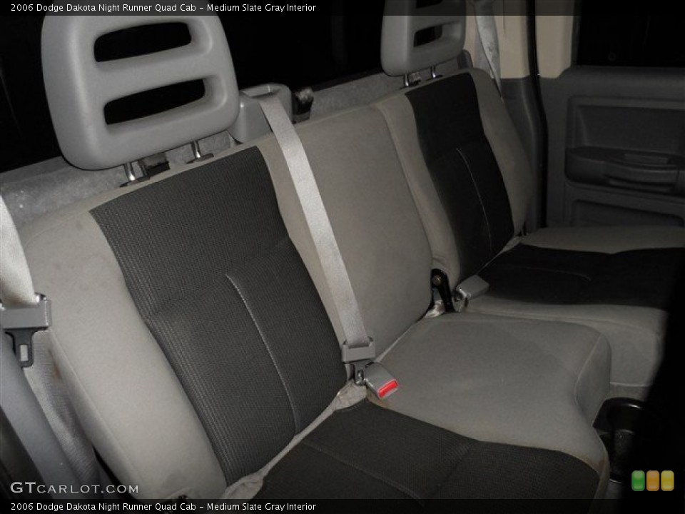 Medium Slate Gray Interior Rear Seat for the 2006 Dodge Dakota Night Runner Quad Cab #72667190