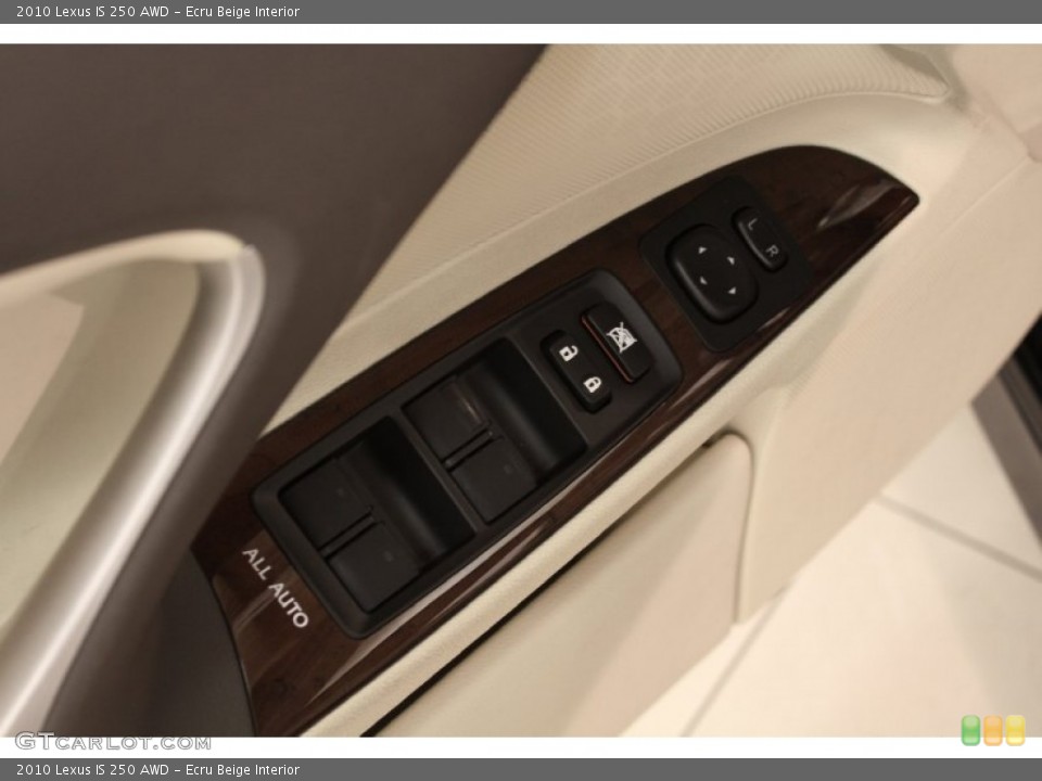 Ecru Beige Interior Controls for the 2010 Lexus IS 250 AWD #72667201