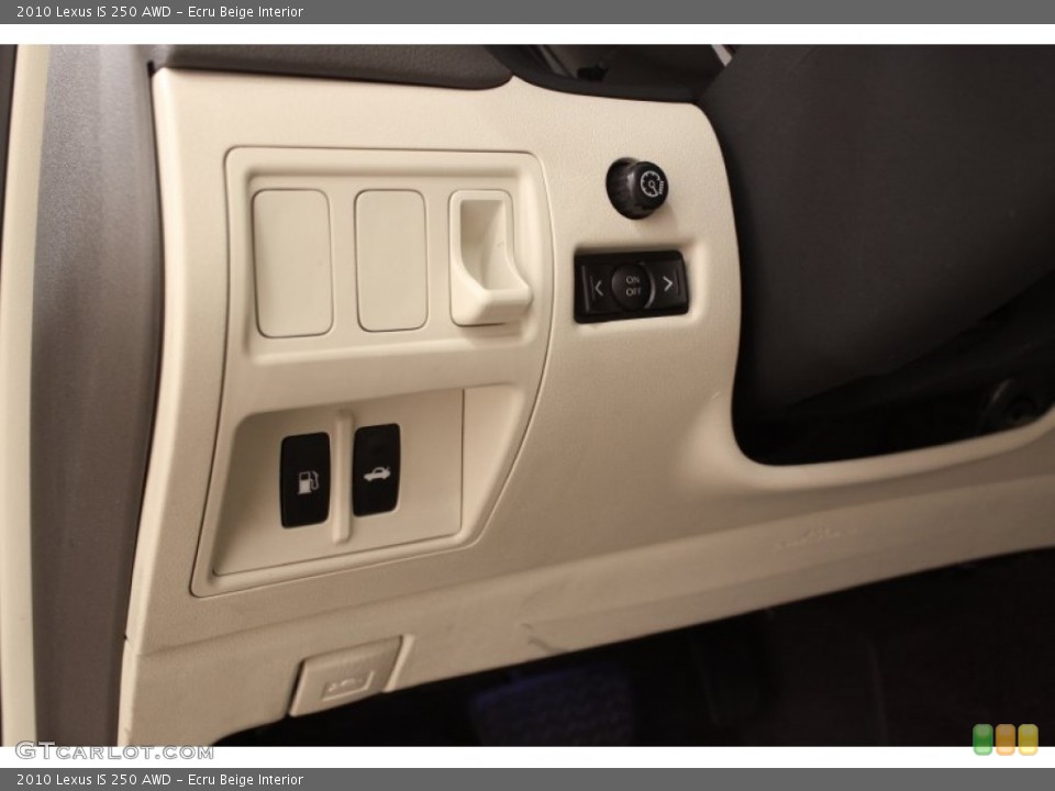Ecru Beige Interior Controls for the 2010 Lexus IS 250 AWD #72667222