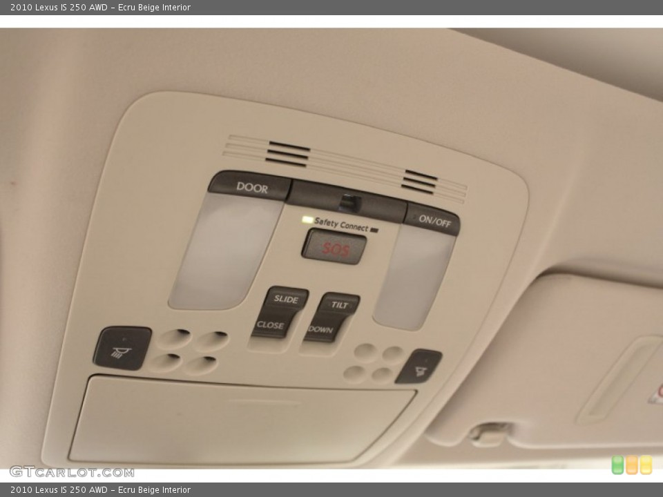 Ecru Beige Interior Controls for the 2010 Lexus IS 250 AWD #72667324