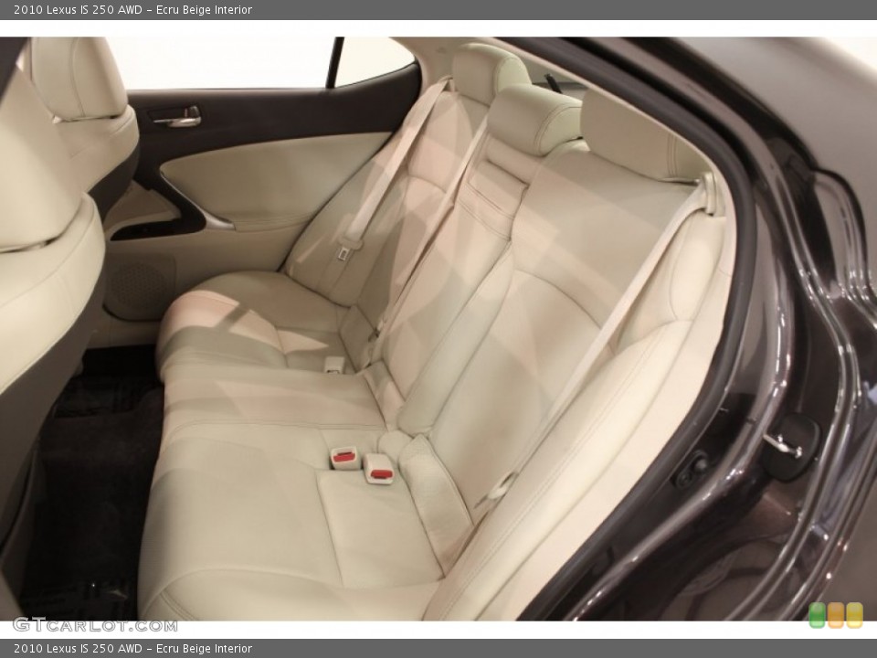 Ecru Beige Interior Rear Seat for the 2010 Lexus IS 250 AWD #72667596