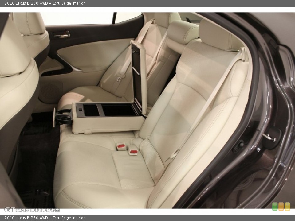 Ecru Beige Interior Rear Seat for the 2010 Lexus IS 250 AWD #72667619