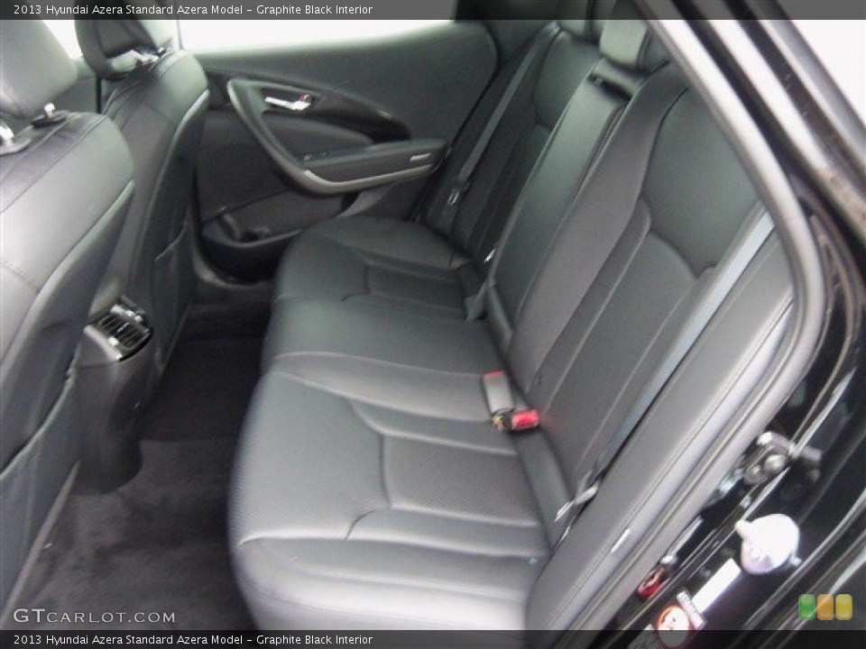 Graphite Black Interior Rear Seat for the 2013 Hyundai Azera  #72669631