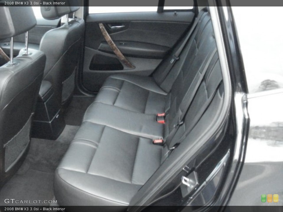 Black Interior Rear Seat for the 2008 BMW X3 3.0si #72669700