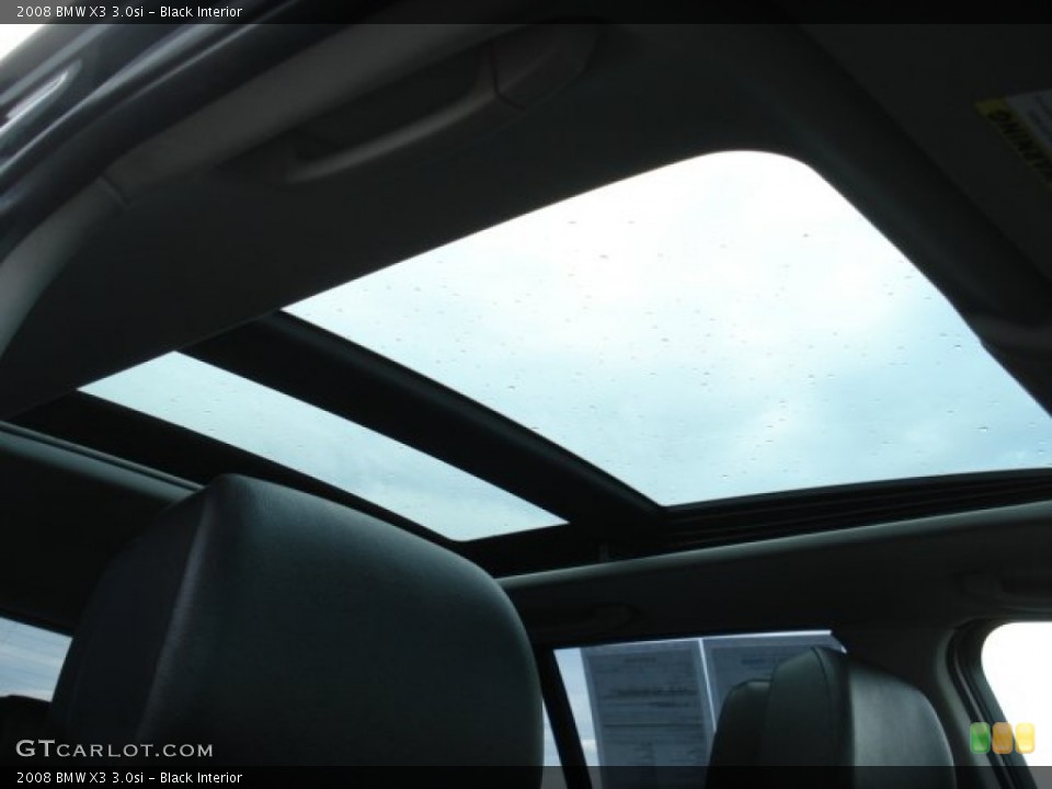 Black Interior Sunroof for the 2008 BMW X3 3.0si #72669793