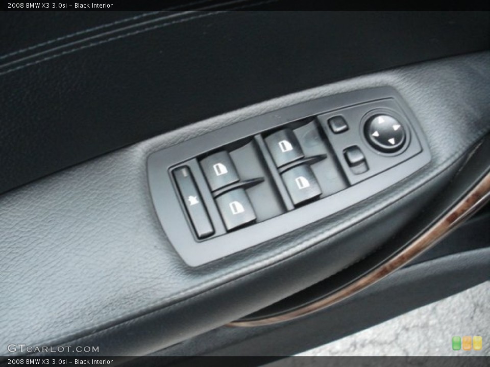 Black Interior Controls for the 2008 BMW X3 3.0si #72669814