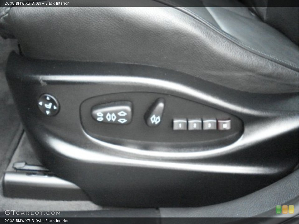 Black Interior Controls for the 2008 BMW X3 3.0si #72669835