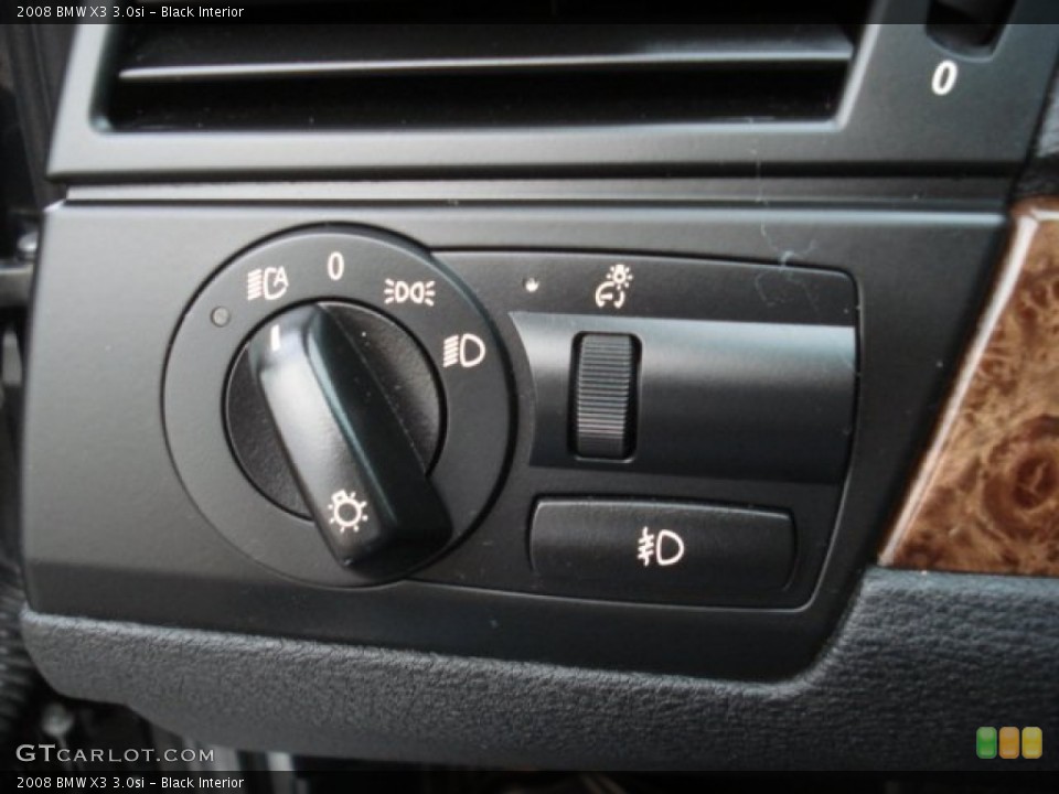 Black Interior Controls for the 2008 BMW X3 3.0si #72669928