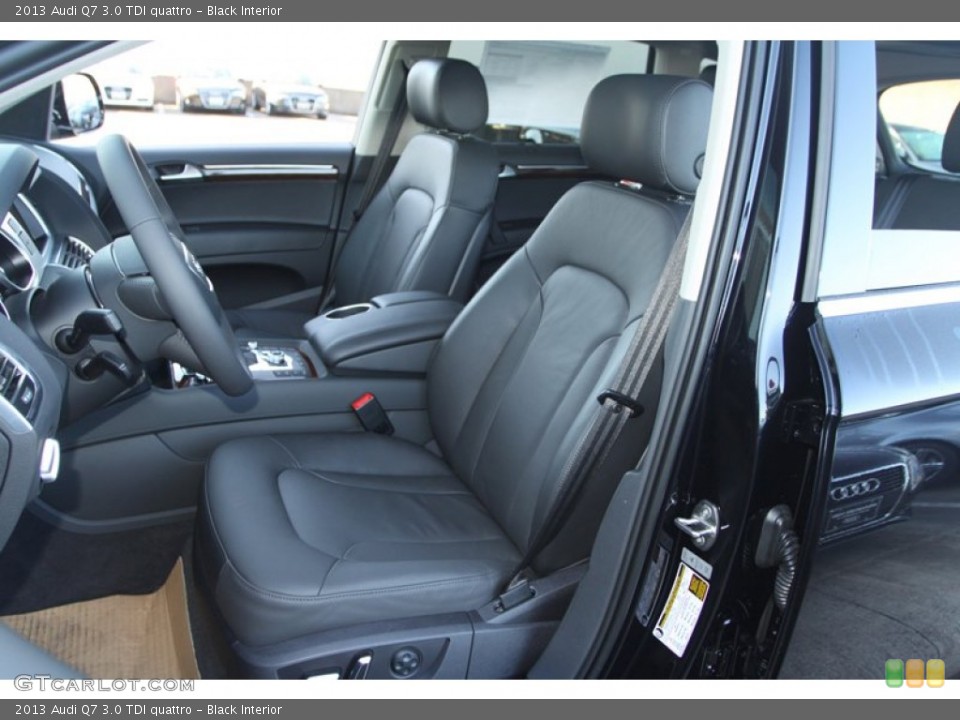 Black Interior Front Seat for the 2013 Audi Q7 3.0 TDI quattro #72670875