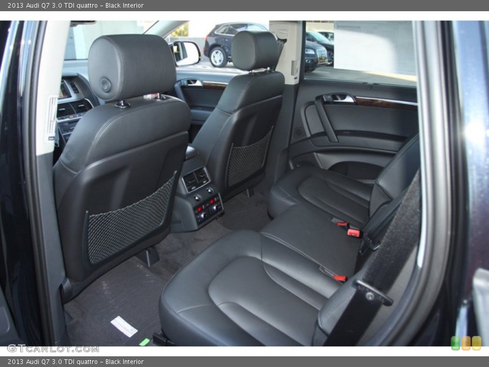 Black Interior Rear Seat for the 2013 Audi Q7 3.0 TDI quattro #72670894