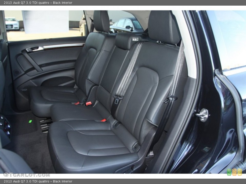 Black Interior Rear Seat for the 2013 Audi Q7 3.0 TDI quattro #72670916