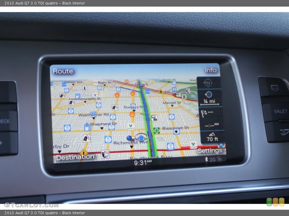 Black Interior Navigation for the 2013 Audi Q7 3.0 TDI quattro #72671011