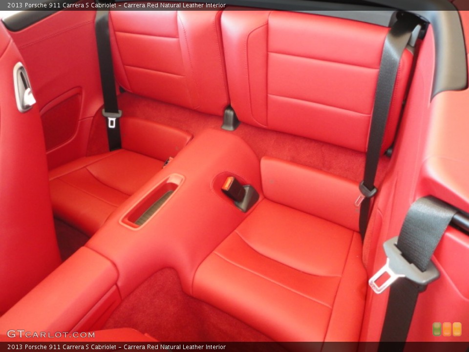 Carrera Red Natural Leather Interior Photo for the 2013 Porsche 911 Carrera S Cabriolet #72671317