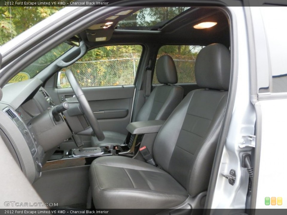 Charcoal Black Interior Front Seat for the 2012 Ford Escape Limited V6 4WD #72672013