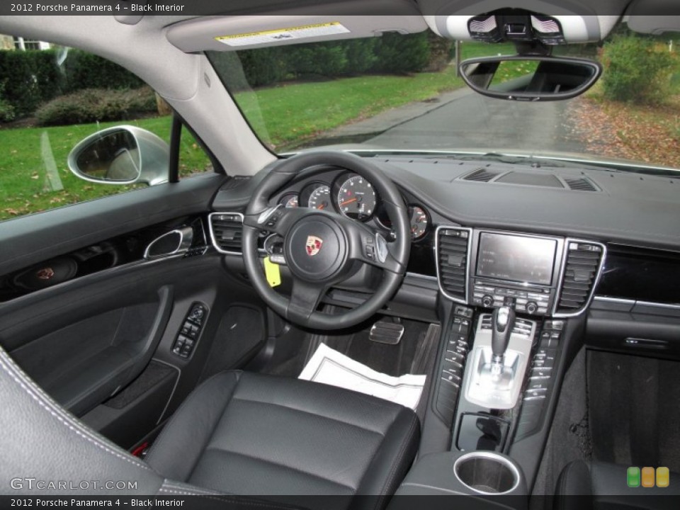 Black Interior Dashboard for the 2012 Porsche Panamera 4 #72674238