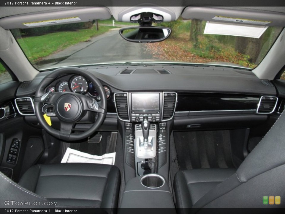 Black Interior Dashboard for the 2012 Porsche Panamera 4 #72674257
