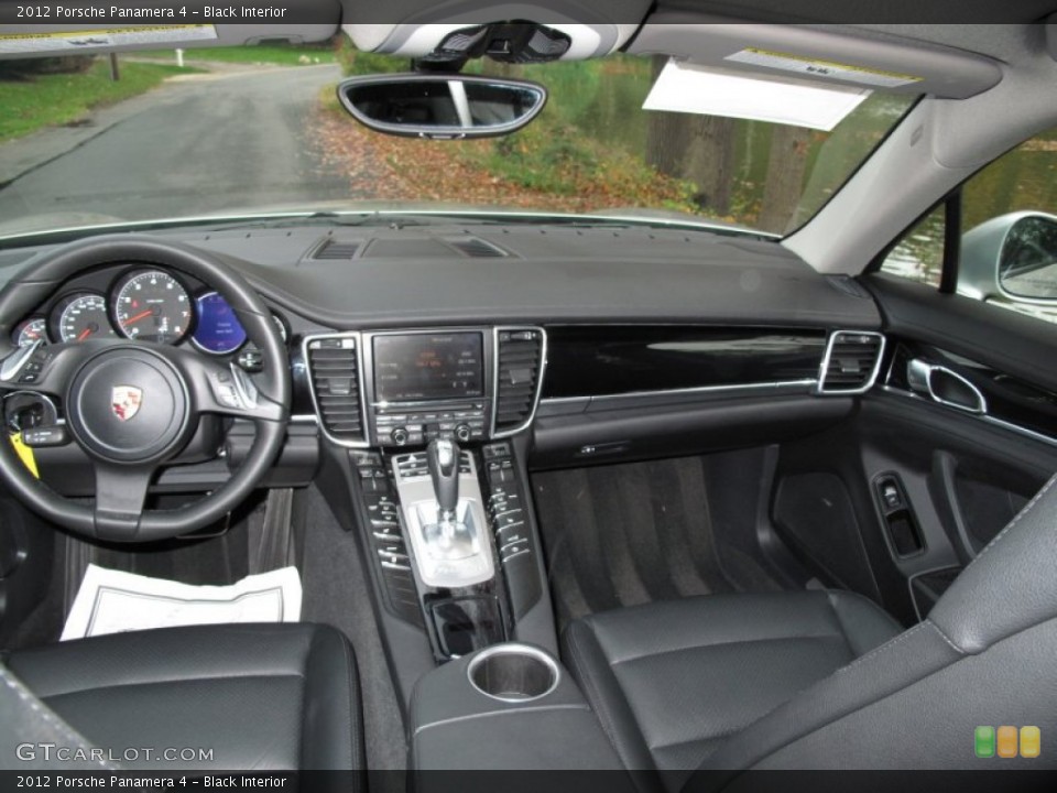 Black Interior Dashboard for the 2012 Porsche Panamera 4 #72674278