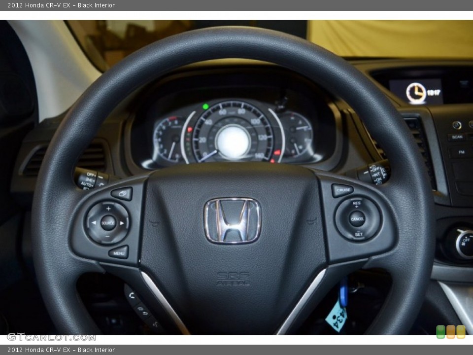 Black Interior Steering Wheel for the 2012 Honda CR-V EX #72675088