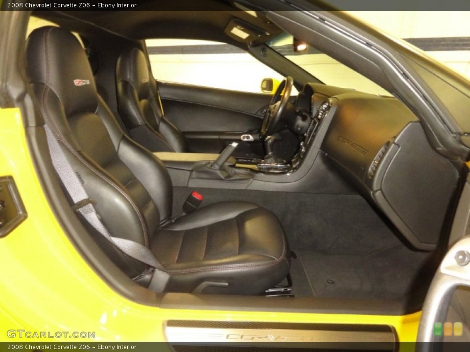 Ebony Interior Photo for the 2008 Chevrolet Corvette Z06 #72676207