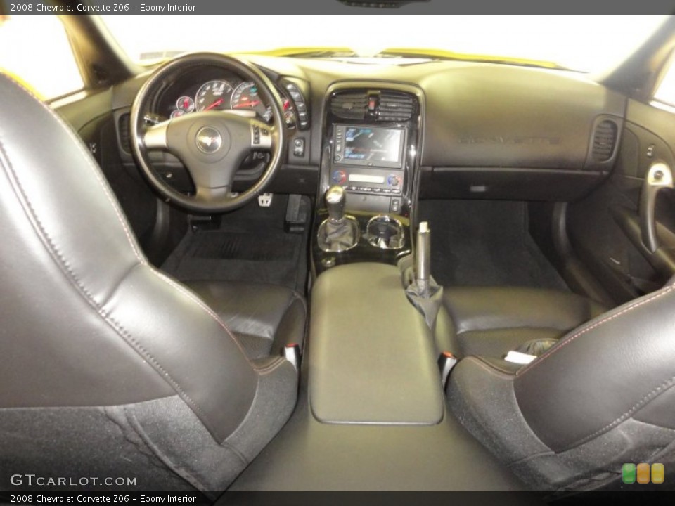 Ebony Interior Dashboard for the 2008 Chevrolet Corvette Z06 #72676286