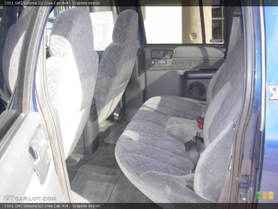Graphite Interior Rear Seat for the 2001 GMC Sonoma SLS Crew Cab 4x4 #72676576