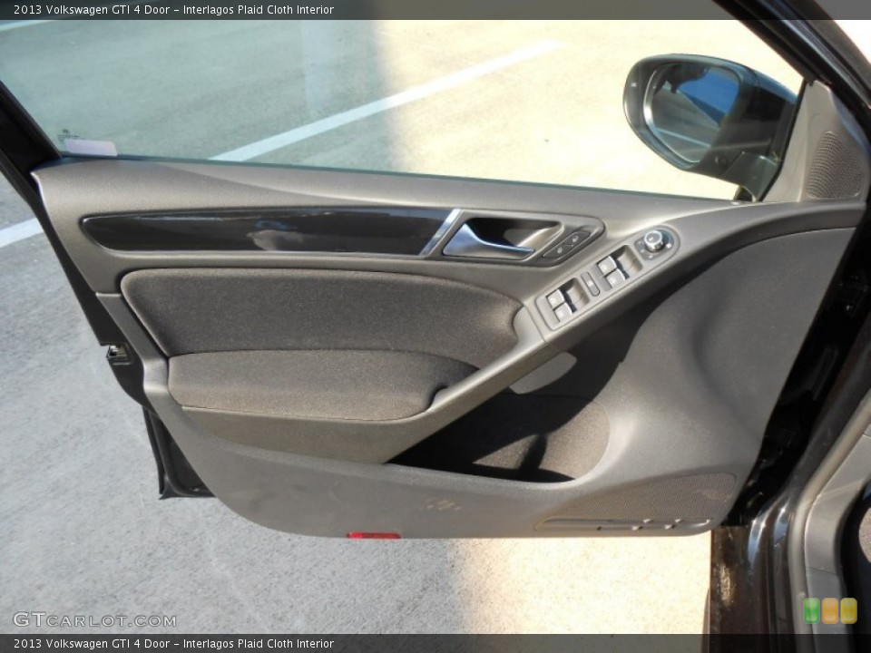 Interlagos Plaid Cloth Interior Door Panel for the 2013 Volkswagen GTI 4 Door #72678266